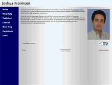 Tablet Screenshot of joshua.froimson.net